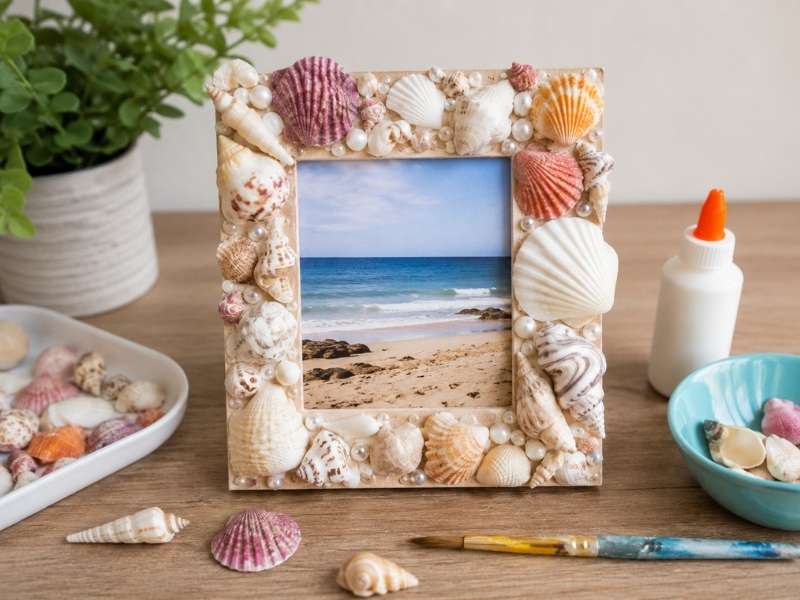 How to Make an Adorable Seashell Picture Frame Craft for Preschoolers (Step-by-Step Guide)