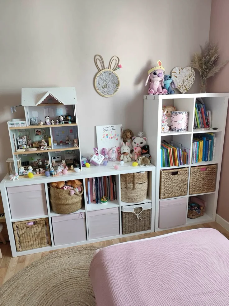 Turn Empty Walls Into Helpful Storage for IKEA Kids Room Ideas