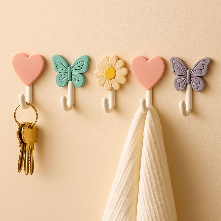 Use Decorative Hooks That Encourage Independence