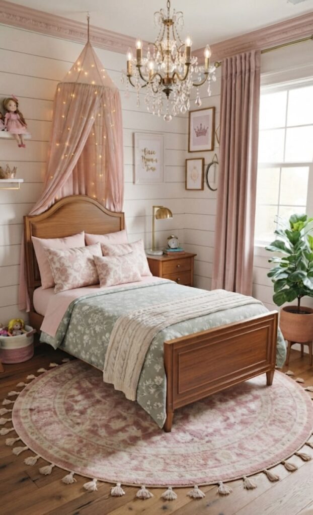 Create a Princess Bedroom With Natural Wood