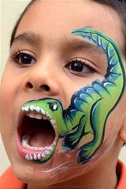 Dinosaur Face Paint