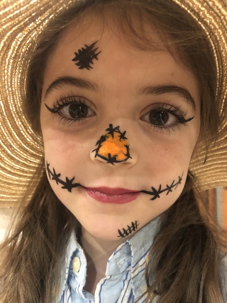 Happy Scarecrow Face Paint