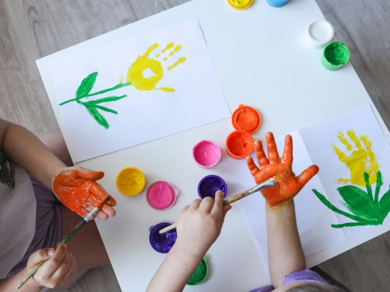 Make a First-Day of school Handprint Keepsake
