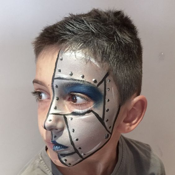 Robot Face Paint