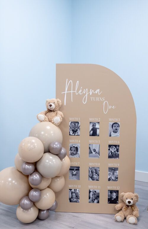 Save a Piece From the First Birthday Backdrop