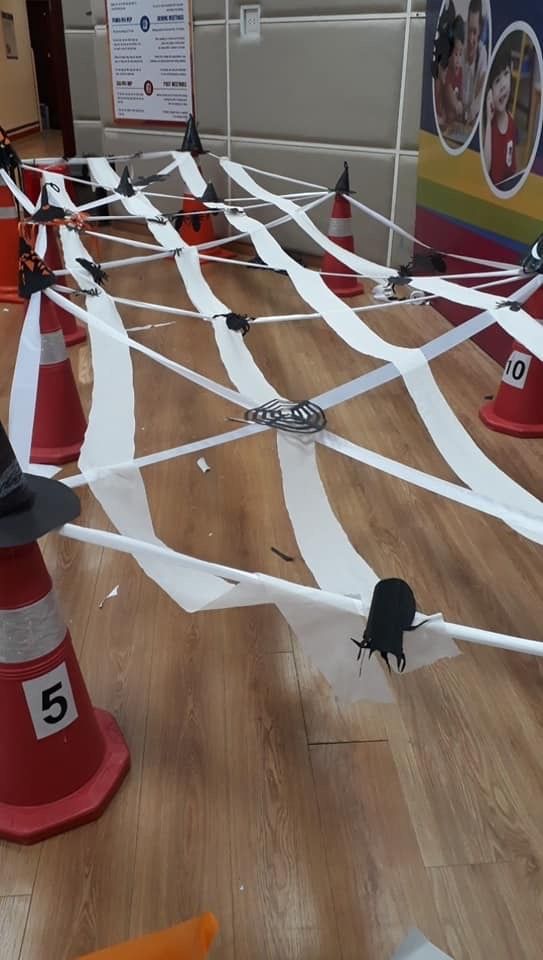 Spider Web Obstacle Course