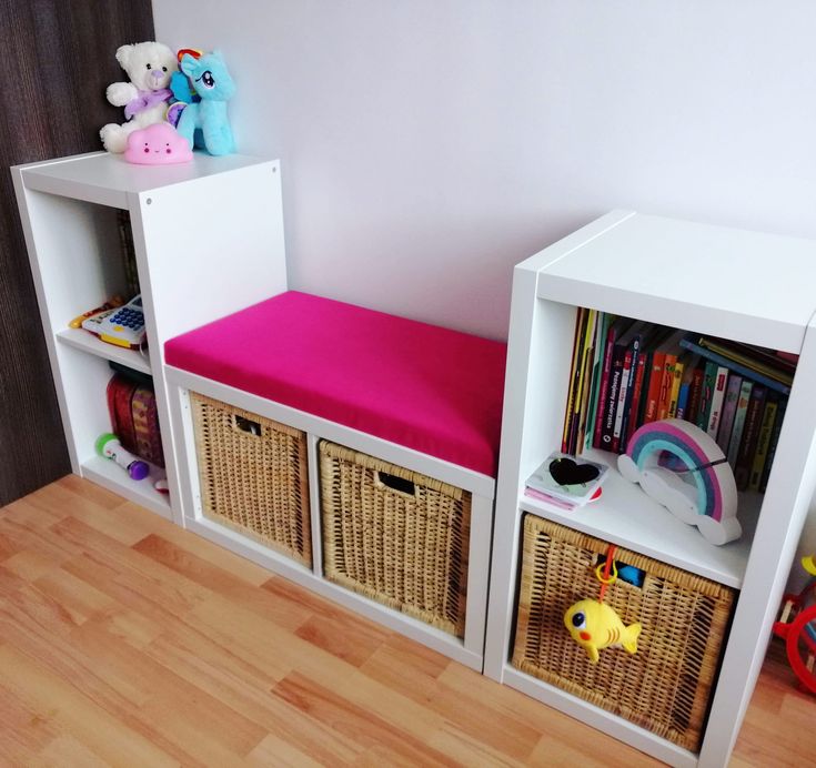 Turn a Low Bookcase Into a Storage Bench