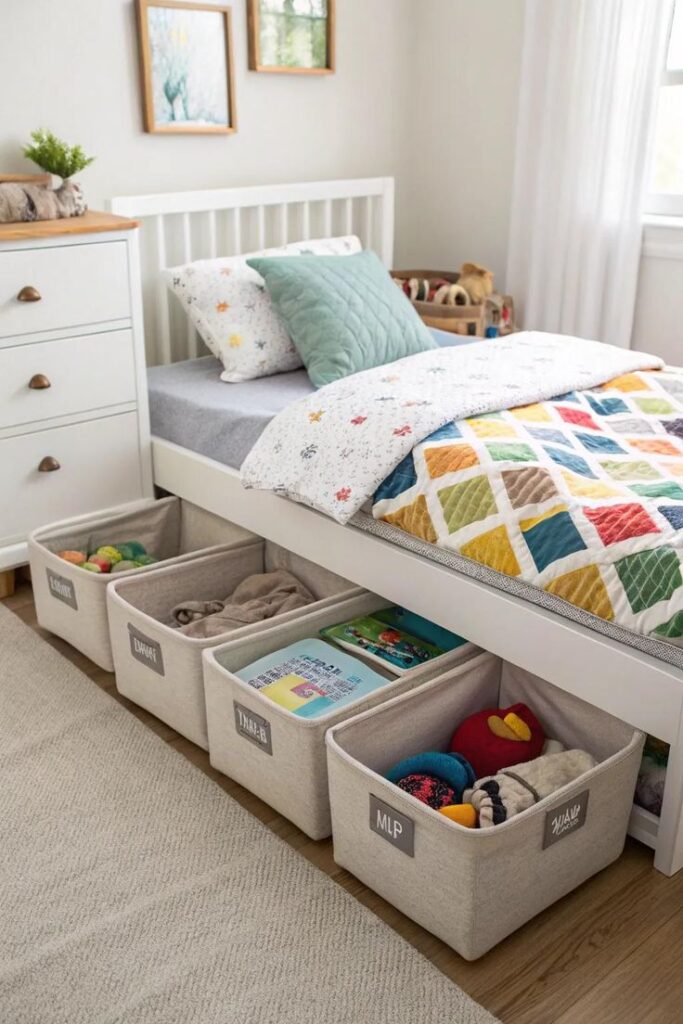 Use Under-Bed Storage Wisely