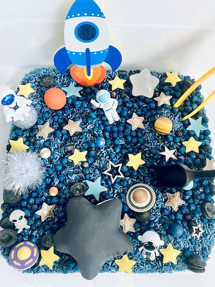 Creativity for Kids Sensory Bin Outer Space Toys