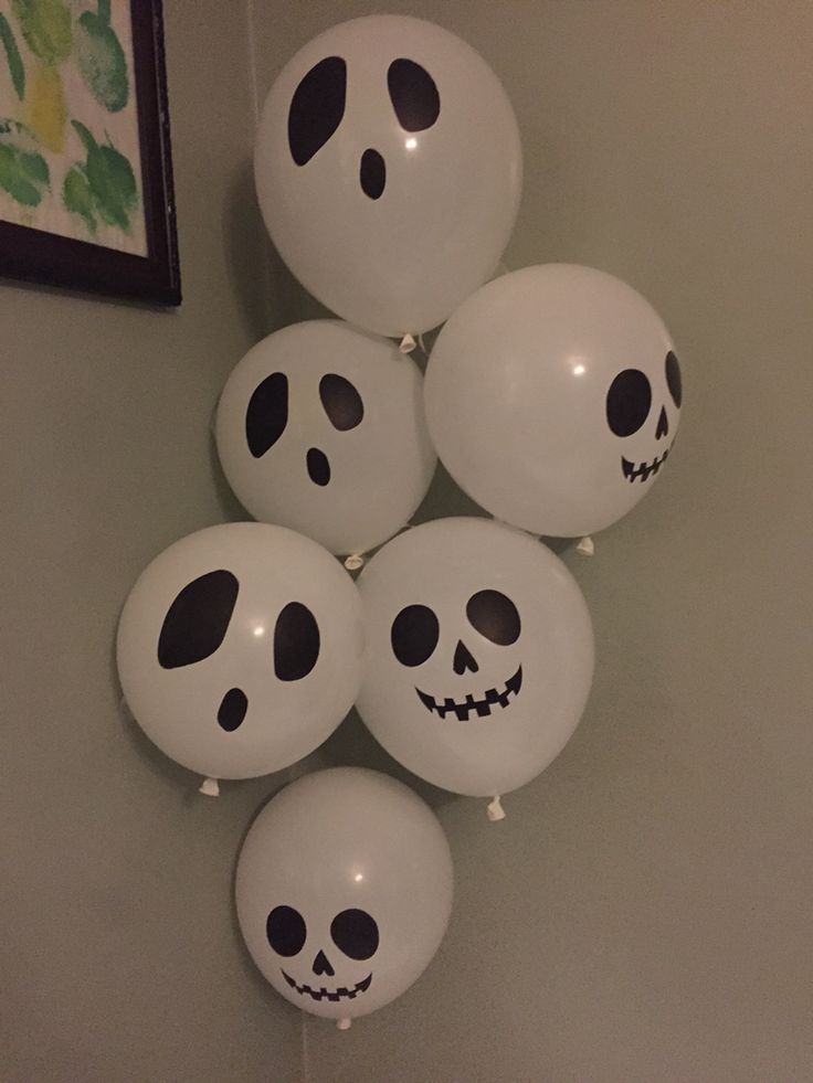 Halloween Balloon Faces