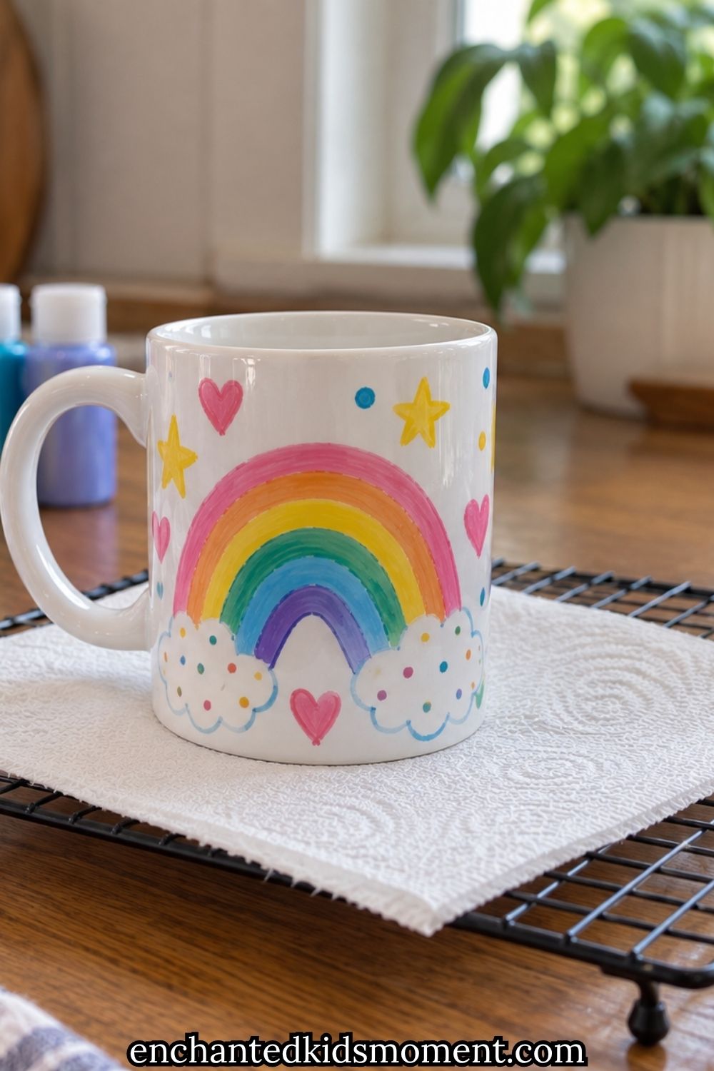 How to Paint a Ceramic Mug at Home With Kids: Step-by-Step Tutorial