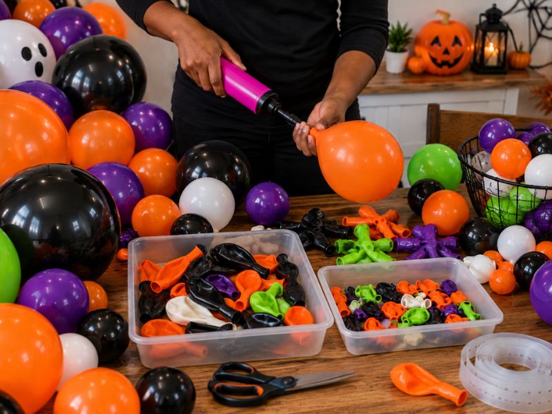 Inflate the Medium and Small Balloons