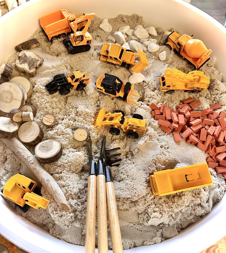JOVA Klever Kits Construction Sensory Bin for Kids