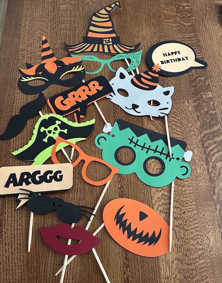 Mini Halloween Party Signs