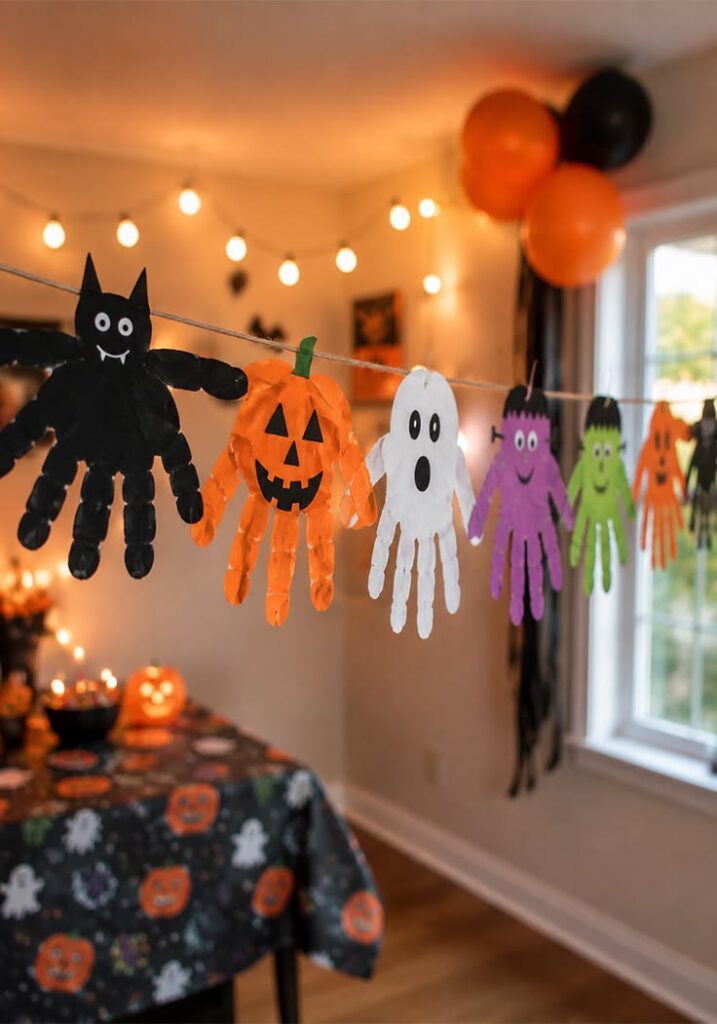 Paper ghost garland