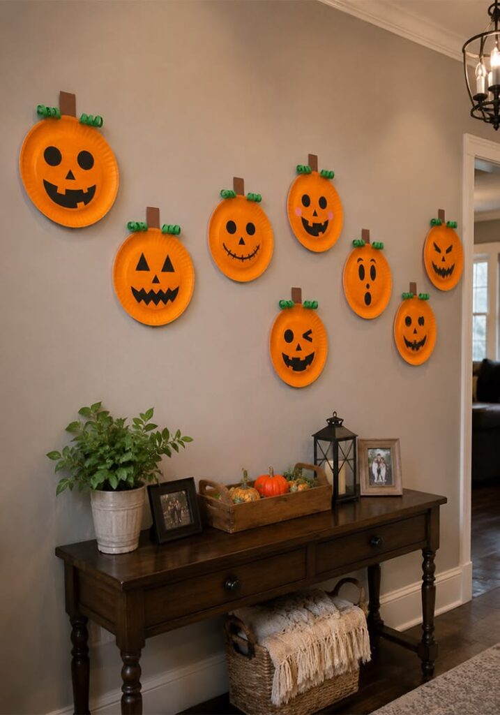 Pumpkin Face Wall Display