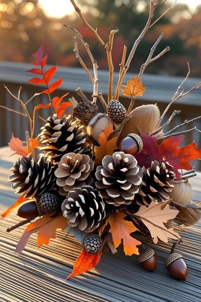 Pinecone Thanksgiving Centerpiece