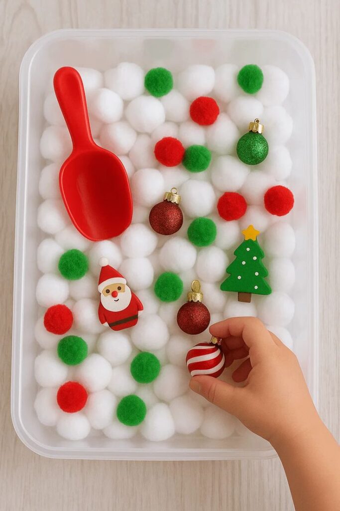 Create a Christmas Sensory Bin