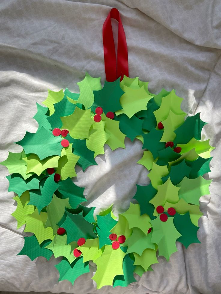 Paper Christmas Wreath