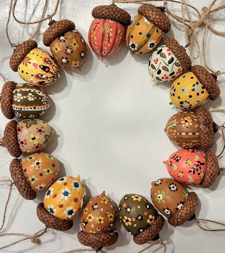 Decorate With Painted Acorns