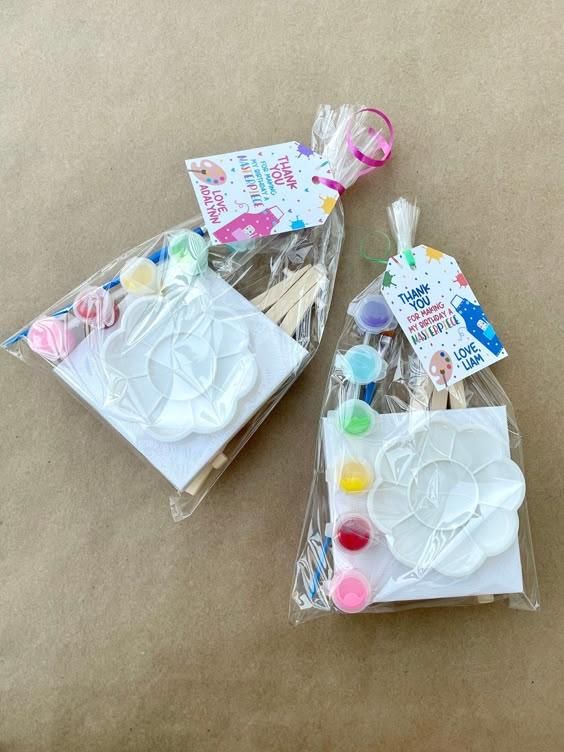 BOIKOKY Mini Canvas Painting Party Favor Kit