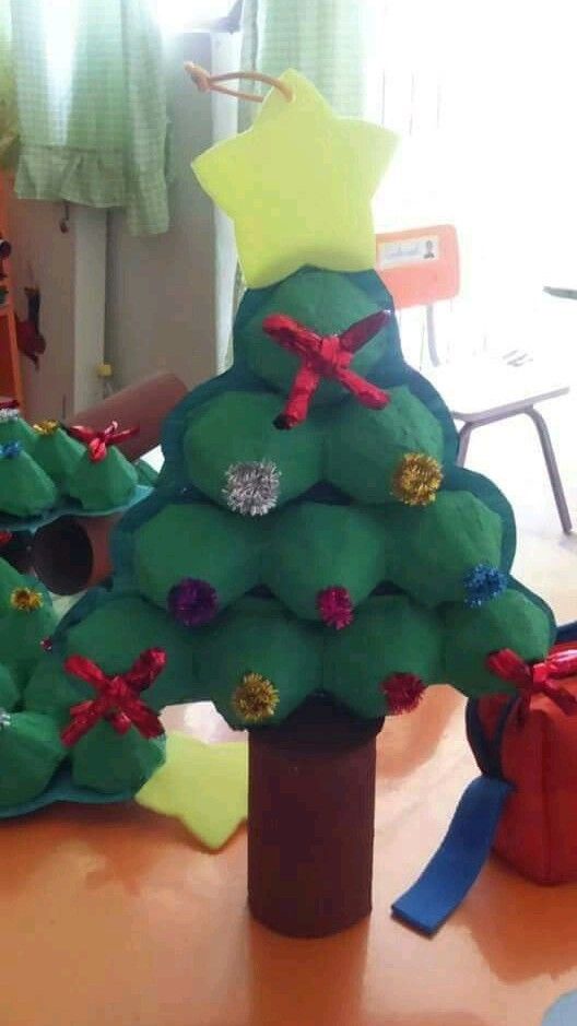 Recycled Christmas Tree Craft