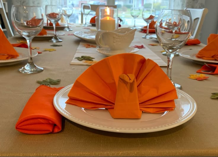 Create a Thanksgiving Napkin Fold