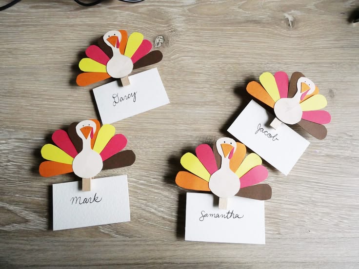 Make Turkey Place Cards